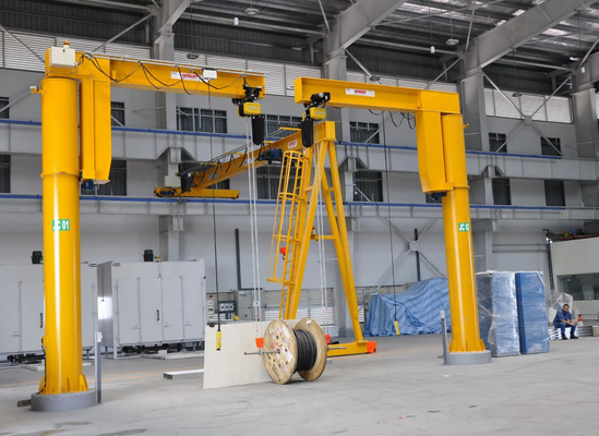 Σταθερή στήλη 8m Cantilever μήκους γερανός φλόκων βραχιόνων ελεύθερος στεμένος 3,2 τόνο