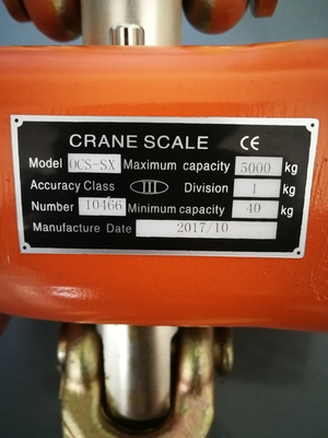50KG ηλεκτρονική κλίμακα γερανών με την ψηφιακή ισορροπία γάντζων ζυγίσματος
