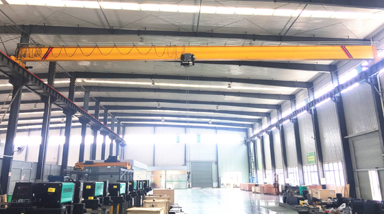 10ton 22m εσωτερική ευρωπαϊκή ενιαία ενέργεια γερανών γεφυρών δοκών έκτασης αποδοτική