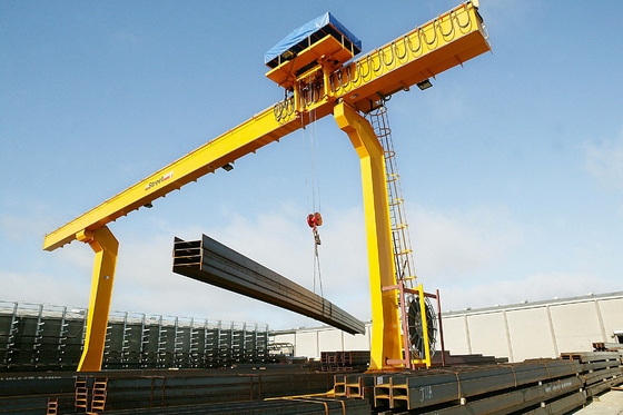 Ηλεκτρική 10-75t διπλή ράβδος Gantry γερανό ομαλή ανύψωση με ασύρματο τηλεχειριστήριο