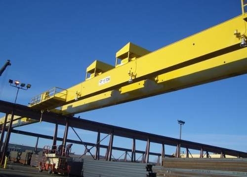 Q235B Q345C 32 τόνων γερανό γέφυρα Εργοστάσιο διπλού ράβδου πάνω από το κεφάλι ταξιδιωτικό γερανό