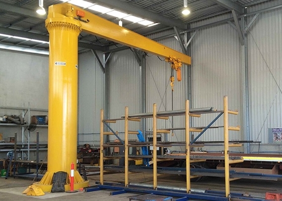 Cantilever στυλοβατών βάθρων πατωμάτων γυρίζοντας γερανός φλόκων κινητό τοποθετημένο στήλη 1t 10Ton