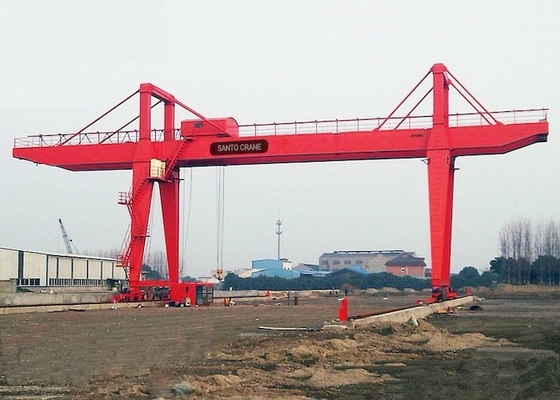 Ηλεκτρική 10-75t διπλή ράβδος Gantry γερανό ομαλή ανύψωση με ασύρματο τηλεχειριστήριο