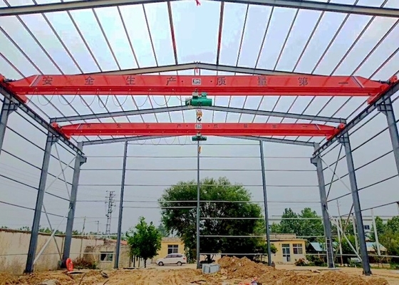 ενιαίος δοκών 380V 50HZ γερανός ακτίνων υπερυψωμένων γερανών 1T 5T 10T ηλεκτρικός ενιαίος