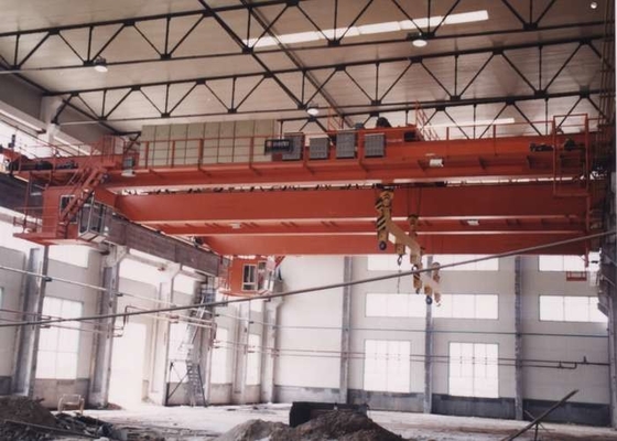 Q235B Q345C 32 τόνων γερανό γέφυρα Εργοστάσιο διπλού ράβδου πάνω από το κεφάλι ταξιδιωτικό γερανό