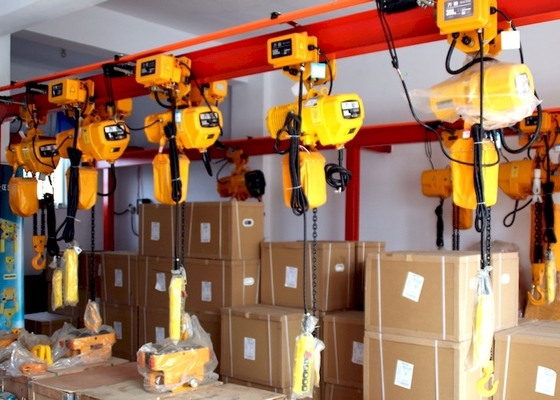 Ηλεκτρικός φραγμός αλυσίδων ISO9001 500lb 1000lb με τη σταθερή αναστολή γάντζων