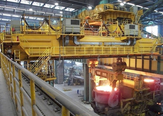 Μεταλλουργικός διπλός γερανός 75ton γερανών υπερυψωμένων γεφυρών δοκών κουταλών χαλυβουργείου EOT