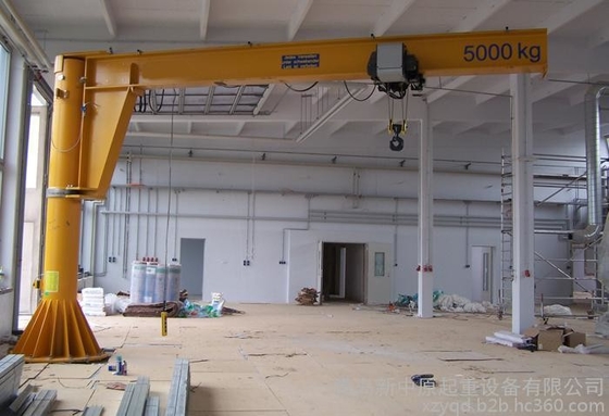 Cantilever στυλοβατών βάθρων πατωμάτων γυρίζοντας γερανός φλόκων κινητό τοποθετημένο στήλη 1t 10Ton