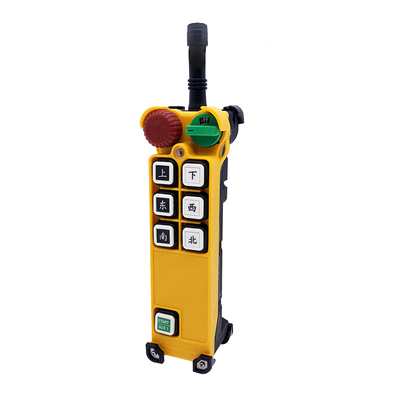 F24 - 6D ο ασύρματος έλεγχος 6 της Radio Remote κουμπιά διπλασιάζει την ταχύτητα για τον ΤΗΛΕ ανελκυστήρα γερανών